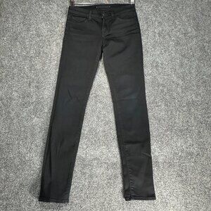 J Brand Jeans Womens 25 The Skinny Black Cotton Stretch Pockets
